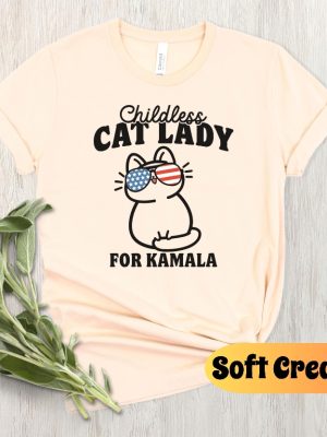 Childless Cat Lady For Kamala Shirt Vote Blue 2024 Democrat Tshirt Pro Democracy Tee Childless Cat Lady Shirt riracha 8