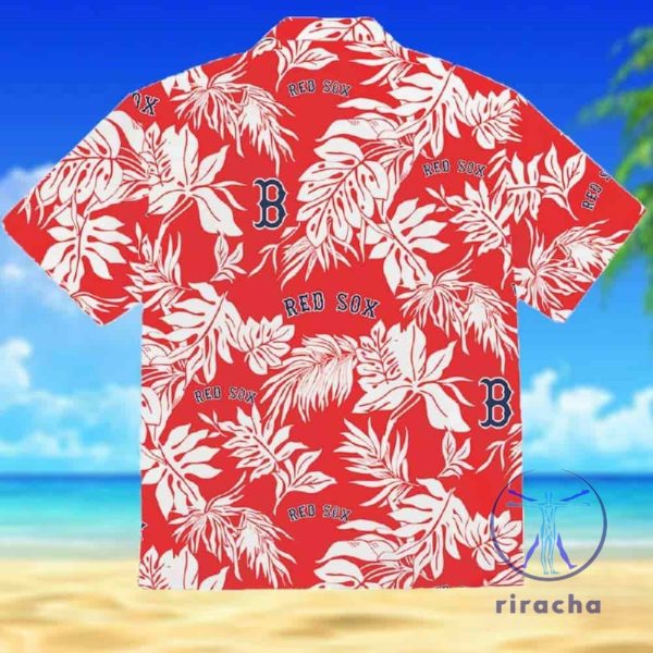 Red Sox Hawaiian Shirt Red Sox Button Up Shirt riracha 2