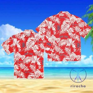 Red Sox Hawaiian Shirt Red Sox Button Up Shirt riracha 3