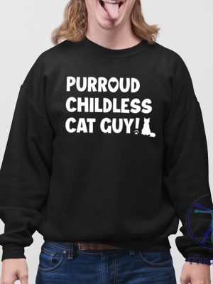 Purroud Childless Cat Guy Shirt Purroud Childless Cat Shirt riracha 4