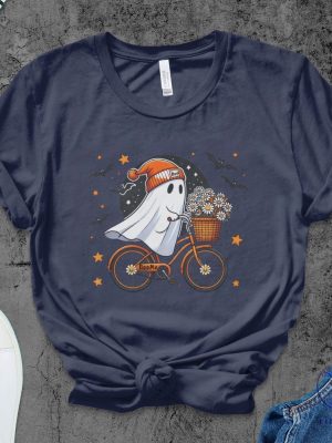 Halloween Ghost Shirt Cute Ghost Shirt Womens Halloween Shirt Ghost Face Costume Shirt Ghost Bike Shirt riracha 6