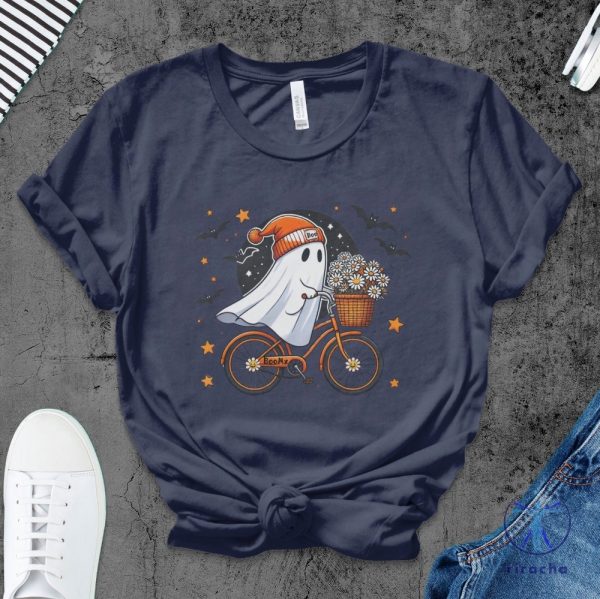 Halloween Ghost Shirt Cute Ghost Shirt Womens Halloween Shirt Ghost Face Costume Shirt Ghost Bike Shirt riracha 6