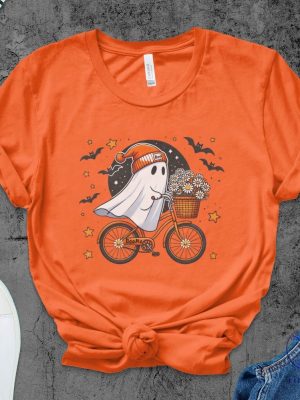 Halloween Ghost Shirt Cute Ghost Shirt Womens Halloween Shirt Ghost Face Costume Shirt Ghost Bike Shirt riracha 7