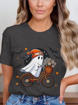 Halloween Ghost Shirt Cute Ghost Shirt Womens Halloween Shirt Ghost Face Costume Shirt Ghost Bike Shirt riracha 8