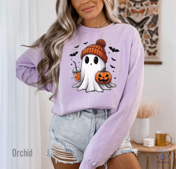 Halloween Ghost Shirt Cute Ghost Shirt Womens Halloween Shirt Cute Fall Shirt Spooky Season Shirt riracha 1