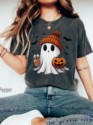 Halloween Ghost Shirt Cute Ghost Shirt Womens Halloween Shirt Cute Fall Shirt Spooky Season Shirt riracha 2