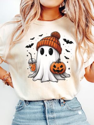 Halloween Ghost Shirt Cute Ghost Shirt Womens Halloween Shirt Cute Fall Shirt Spooky Season Shirt riracha 3