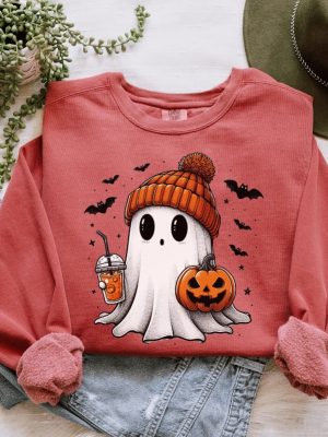 Halloween Ghost Shirt Cute Ghost Shirt Womens Halloween Shirt Cute Fall Shirt Spooky Season Shirt riracha 4