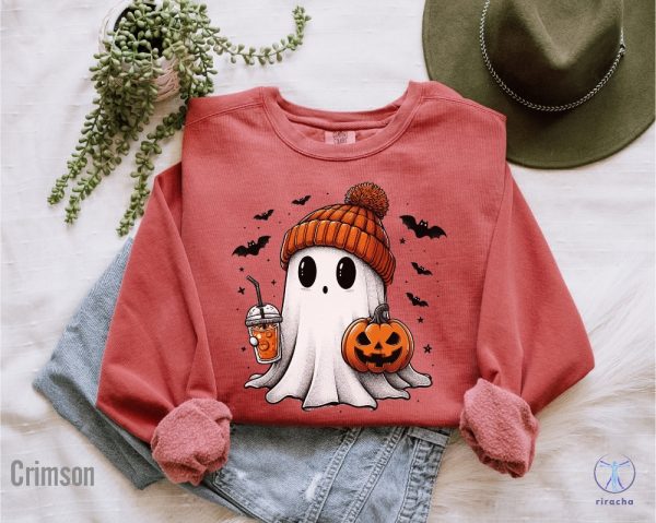 Halloween Ghost Shirt Cute Ghost Shirt Womens Halloween Shirt Cute Fall Shirt Spooky Season Shirt riracha 4