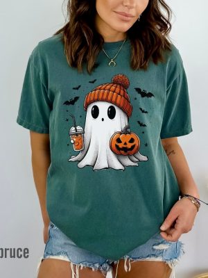 Halloween Ghost Shirt Cute Ghost Shirt Womens Halloween Shirt Cute Fall Shirt Spooky Season Shirt riracha 5