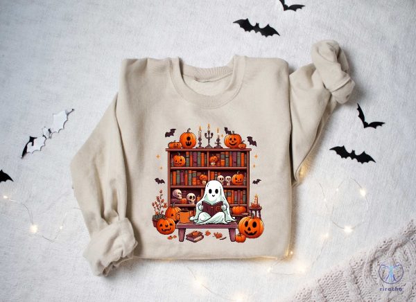 Retro Ghost Shirt Vintage Floral Ghost Halloween Shirt Flower Halloween Shirt Cute Ghost Shirt riracha 1 1