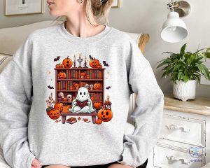 Retro Ghost Shirt Vintage Floral Ghost Halloween Shirt Flower Halloween Shirt Cute Ghost Shirt riracha 3