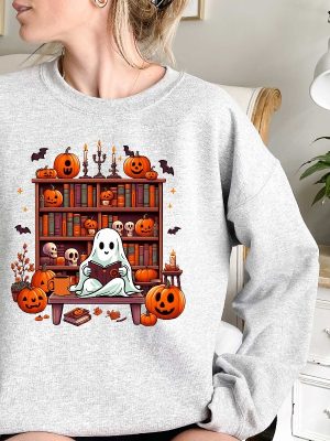 Retro Ghost Shirt Vintage Floral Ghost Halloween Shirt Flower Halloween Shirt Cute Ghost Shirt riracha 3