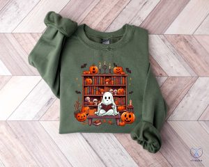 Retro Ghost Shirt Vintage Floral Ghost Halloween Shirt Flower Halloween Shirt Cute Ghost Shirt riracha 4