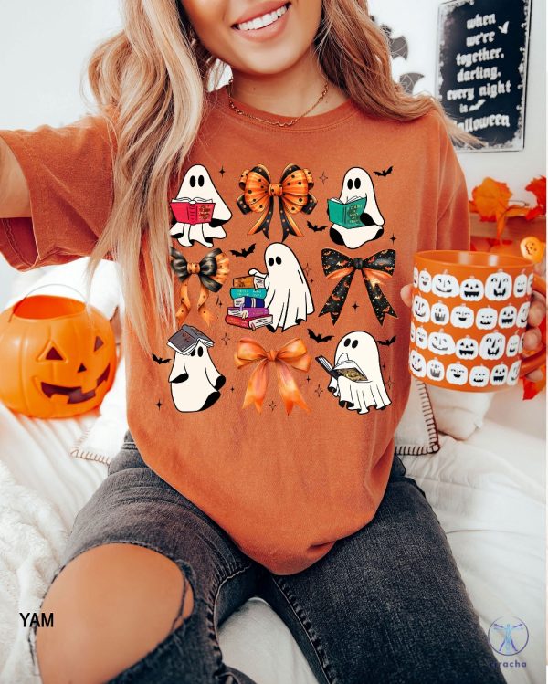 Ghost Shirt Spooky Shirt Halloween T Shirt Cute Halloween Shirt Retro Halloween Shirt riracha 3