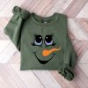 Snowwoman Face Christmas Shirt Cute Holiday Tee Jeezy The Snowman Shirt Snowman Shirt Jeezy riracha 1