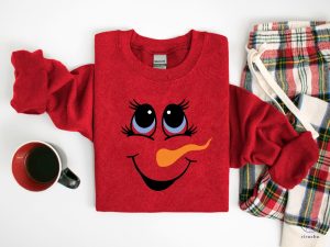 Snowwoman Face Christmas Shirt Cute Holiday Tee Jeezy The Snowman Shirt Snowman Shirt Jeezy riracha 2