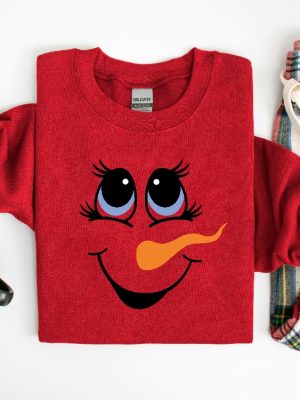 Snowwoman Face Christmas Shirt Cute Holiday Tee Jeezy The Snowman Shirt Snowman Shirt Jeezy riracha 2