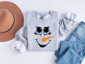 Snowwoman Face Christmas Shirt Cute Holiday Tee Jeezy The Snowman Shirt Snowman Shirt Jeezy riracha 3