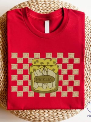 Vintage Checkered Canned Pickles Shirt Viral Pickle Shirt Pickle Lovers Shirt Pickle Princess Shirt riracha 2