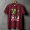 Cartoon Pickle Princess T Shirt Cute Pickle Character Royalty Graphic Fun Quirky Tee Pickle Princess Shirt riracha 1