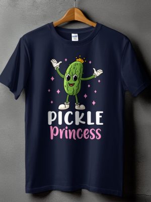 Cartoon Pickle Princess T Shirt Cute Pickle Character Royalty Graphic Fun Quirky Tee Pickle Princess Shirt riracha 3