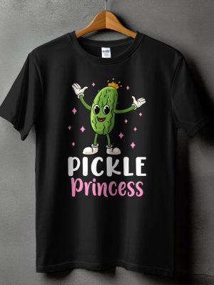 Cartoon Pickle Princess T Shirt Cute Pickle Character Royalty Graphic Fun Quirky Tee Pickle Princess Shirt riracha 4