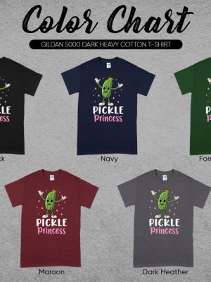 Cartoon Pickle Princess T Shirt Cute Pickle Character Royalty Graphic Fun Quirky Tee Pickle Princess Shirt riracha 5