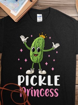 Cartoon Pickle Princess T Shirt Cute Pickle Character Royalty Graphic Fun Quirky Tee Pickle Princess Shirt riracha 6