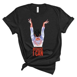 Simone Biles Shirt Because I Can Simone Biles 2021 Olympics Simone Biles T Shirt riracha 3