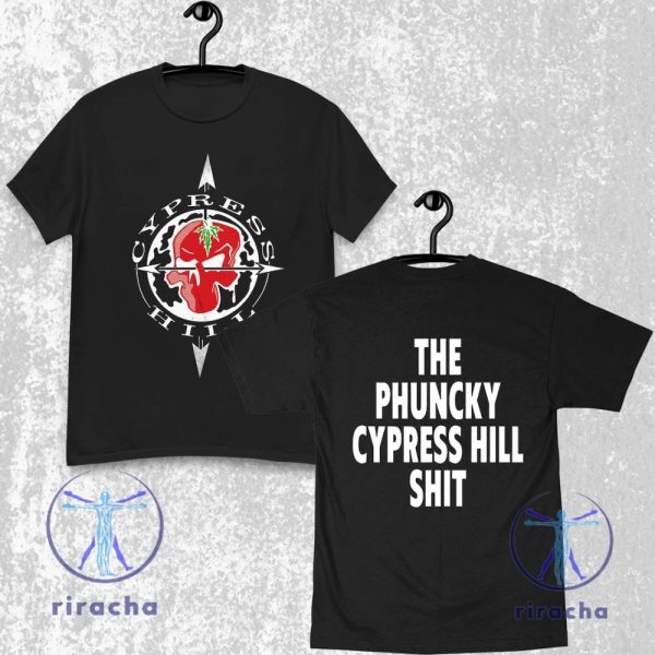 The Phuncky Cypress Hill Shit Skull Land Compass Shirt riracha 1 1