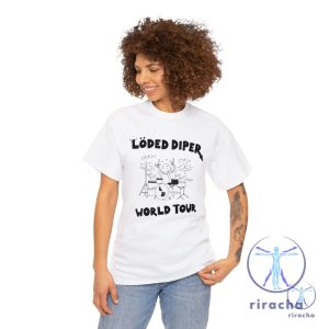 Loded Diper World Tour T Shirt Diary Of A Wimpy Kid Shirt Loded Diper Shirt Loded Diper T Shirt riracha 3 1