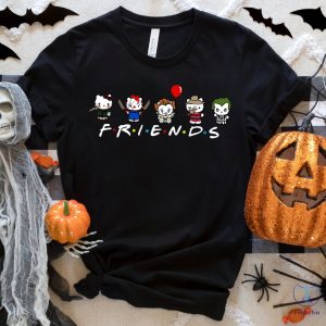 Custom Hello Kitty Friends Halloween Sweatshirt Horror Movie Characters Hello Kitty Halloween T Shirt riracha 3