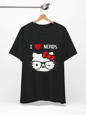 Unisex I Love Nerds Shirt Hello Kitty Shirt Hello Kitty Nerd Shirt Hello Kitty Nerd T Shirt riracha 5