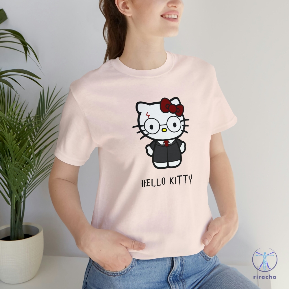 Hello Kitty Harry Potter Shirt Harry Potter Hello Kitty T Shirt Cute Kawaii Shirt Hello Kitty Nerd Shirt