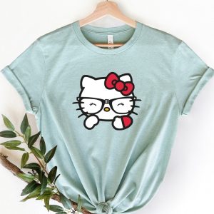 Hello Kitty T Shirt Hello Kitty Tee Disney World Shirt Hello Kitty Nerd Shirt riracha 3