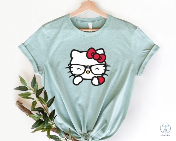 Hello Kitty T Shirt Hello Kitty Tee Disney World Shirt Hello Kitty Nerd Shirt riracha 3