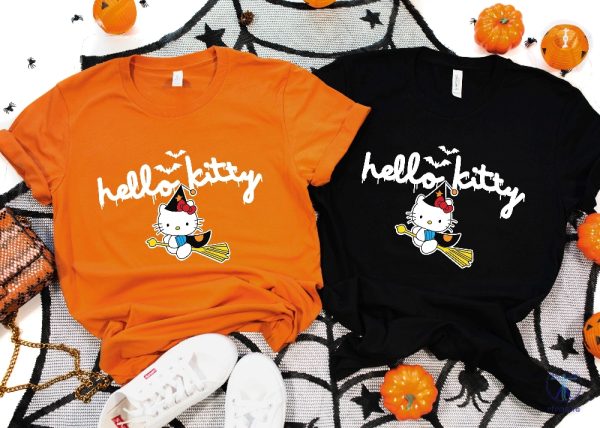 Hello Kitty Characters Shirt Kitty Halloween Shirt Hello Kitty Nerd Shirt riracha 5