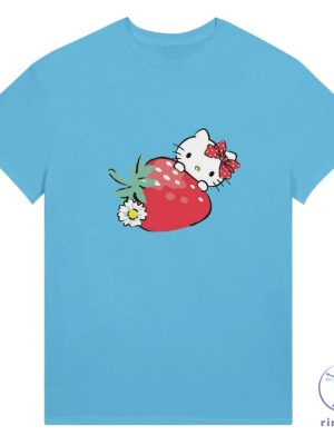 Hello Kitty Kawaii Character Shirt Strawberry Hello Kitty Shirt Hello Kitty Nerd Shirt riracha 2