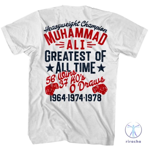 Muhammad Ali Shirt Greatest Boxer Of All Time White Shirt Muhammad Ali T Shirt riracha 1