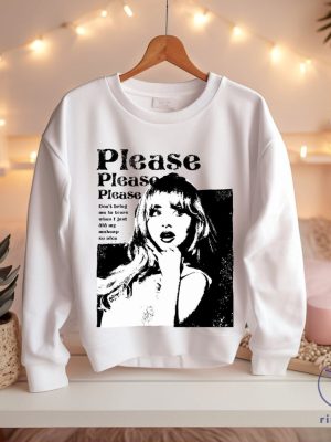 Sabrina Carpenter Lyrics Sweatshirt Please Please Please Sweatshirt Sabrina Carpenter Merch riracha 2