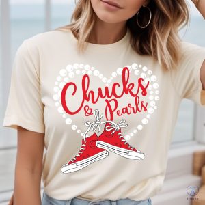 Chucks And Pearls Shirt Madam President 2024 Kamala Harris Shirt Chucks And Pearls T Shirt riracha 10