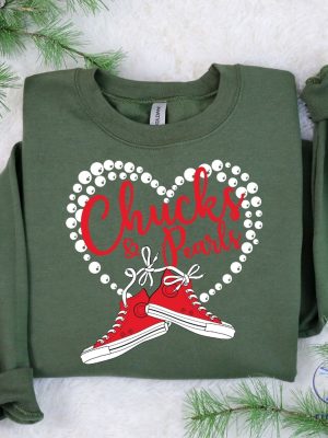 Chucks And Pearls Shirt Madam President 2024 Kamala Harris Shirt Chucks And Pearls T Shirt riracha 4