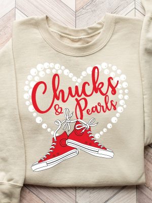 Chucks And Pearls Shirt Madam President 2024 Kamala Harris Shirt Chucks And Pearls T Shirt riracha 6