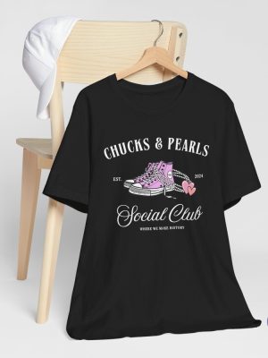 Kamala Harris Shirt Chucks And Pearls 2024 Election Shirt Chucks And Pearls T Shirt riracha 4