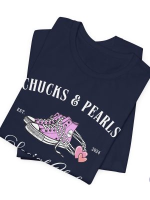 Kamala Harris Shirt Chucks And Pearls 2024 Election Shirt Chucks And Pearls T Shirt riracha 5