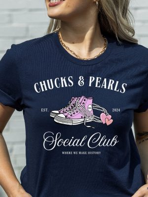 Kamala Harris Shirt Chucks And Pearls 2024 Election Shirt Chucks And Pearls T Shirt riracha 8