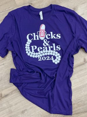 Kamala Harris Chucks And Pearls Shirt Kamala Fashion Tee Chucks And Pearls T Shirt riracha 10