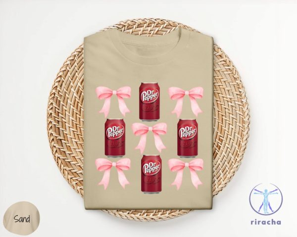 Pink Bow Coquette Dr Pepper Sweatshirt Dr Pepper Merchandise Dr Pepper T Shirt Dr Pepper Shirt riracha 1