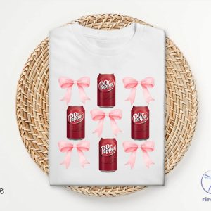 Pink Bow Coquette Dr Pepper Sweatshirt Dr Pepper Merchandise Dr Pepper T Shirt Dr Pepper Shirt riracha 10